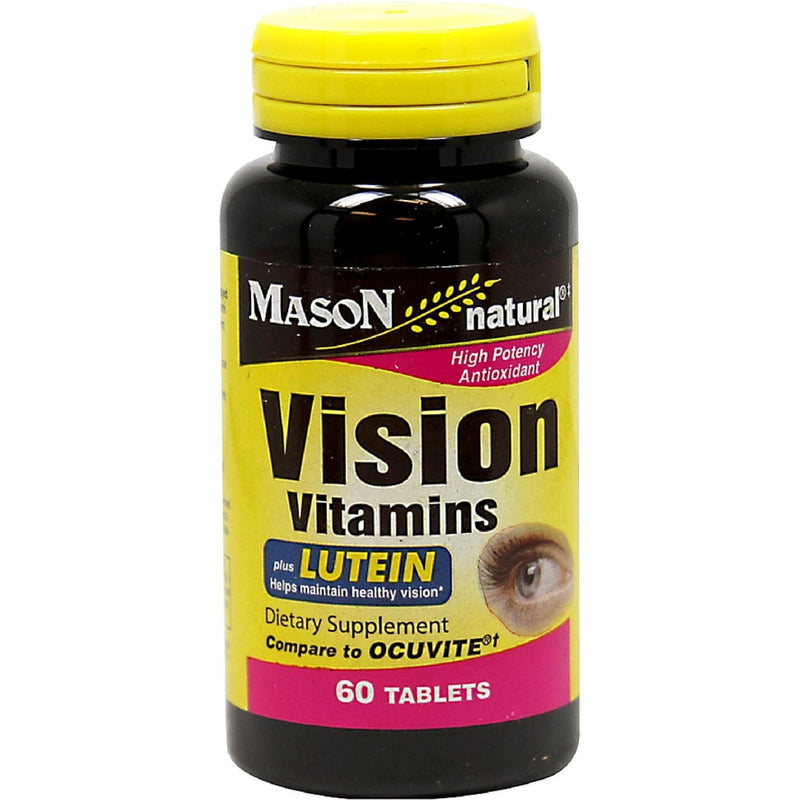 Mason Natural Mason Natural Naturals Vision Vitamins Plus Lutein Tablets - 60ct Vitamins & Supplements Black