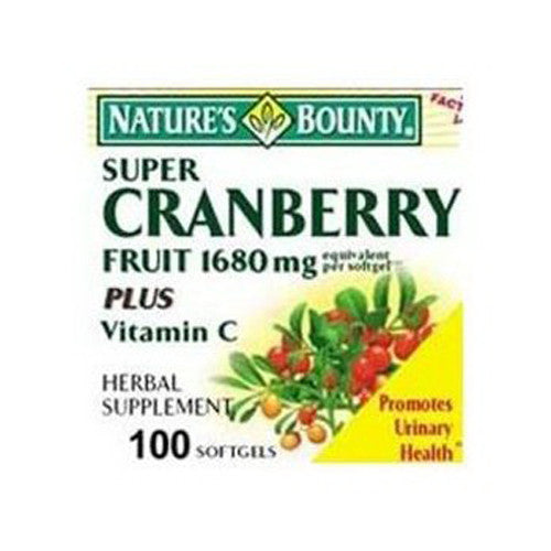 Nature’s Bounty Nature’s Bounty Cranberry 1680 Mg Plus Vitamin C Fruit Softgels - 100 Softgels Vitamins & Supplements White Smoke