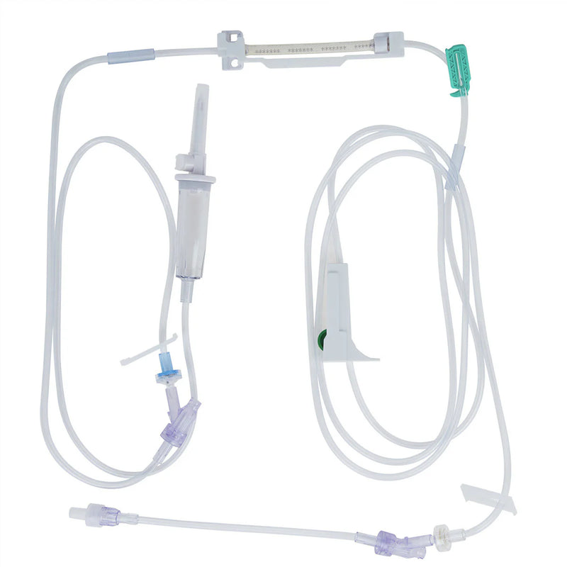 B. Braun Universal Pump IV Administration Set with CARESITE Needle-Free Connector, Case of 24 Medical Supplies White Smoke