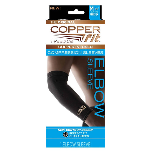 Copper Fit Copper Fit Elbow  Sleeve Sb Md First Aid White Smoke