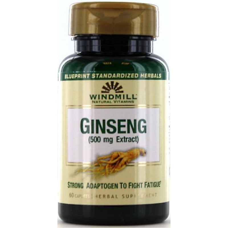 Windmill Windmill Ginseng 500 Mg Extract Caplets Vitamins & Supplements White Smoke