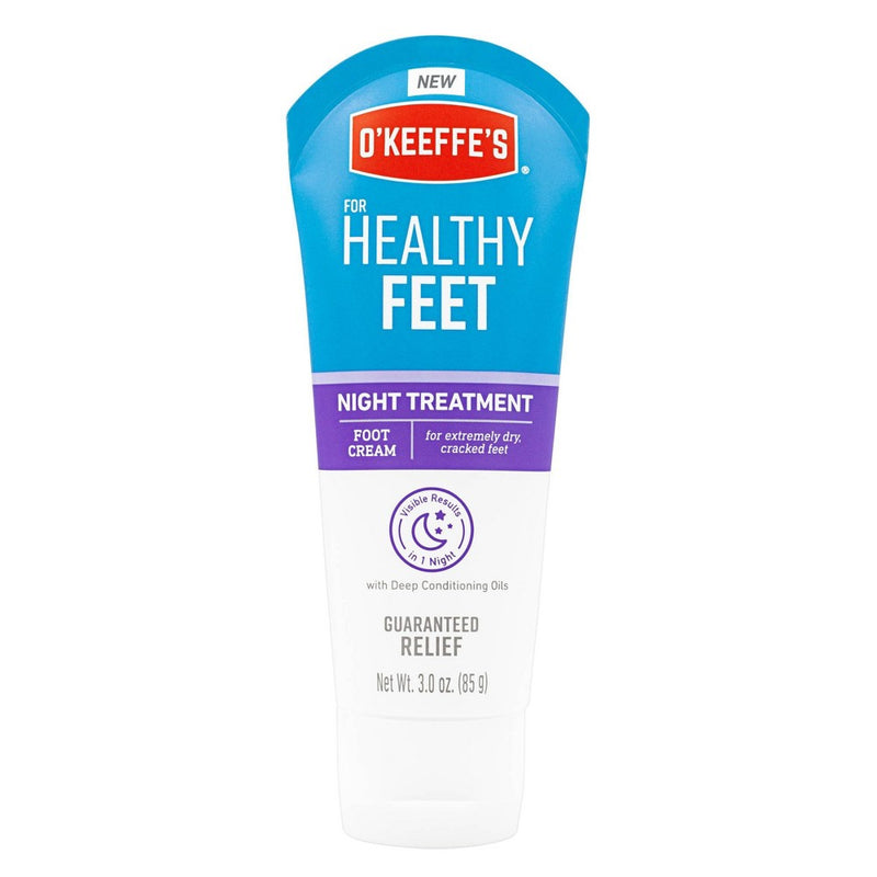 O'Keeffe's O'Keeffe's O'Keefe's Healthy Feet Night Treatment Foot Cream Lotion & Moisturizer White Smoke