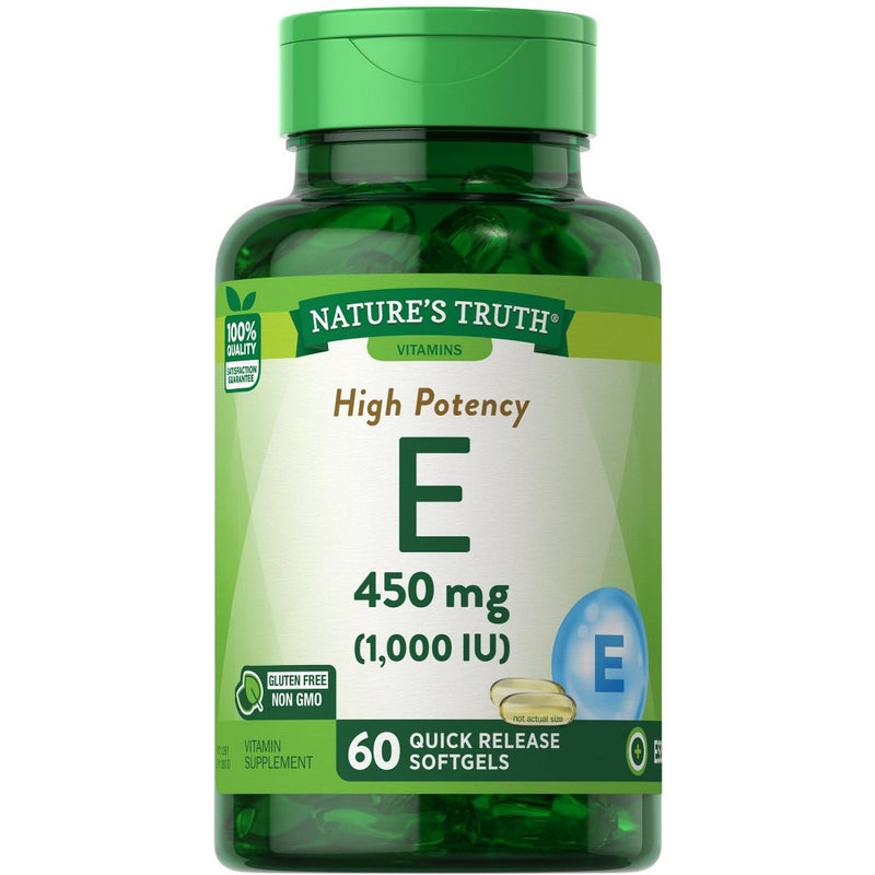 Nature's Truth Nature's Truth Vitamin E Capsules 1000 IU Vitamins & Supplements White Smoke