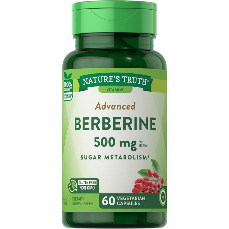 Nature's Truth NT Berberine Hci Cp 500Mg 60 Vitamins & Supplements White Smoke