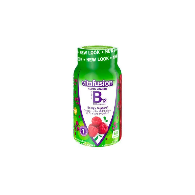 Vitafusion Vitafusion B-12 Energy Support Gummy Supplement Raspberry - 60ct Vitamins & Supplements White Smoke Default Title