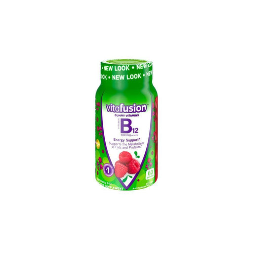 Vitafusion Vitafusion B-12 Energy Support Gummy Supplement Raspberry - 60ct Vitamins & Supplements White Smoke Default Title