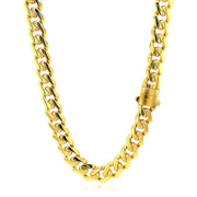 Bids.com 14k Yellow Gold Polished Miami Cuban Chain Necklace Necklaces White Smoke 22 / Yellow Gold