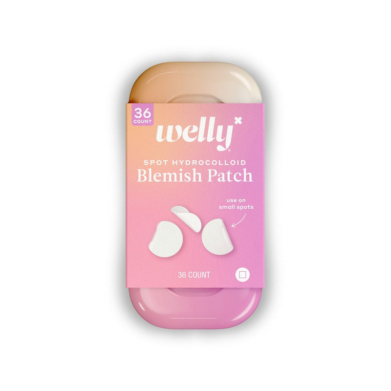 Welly Welly Hydrocolloid Face Saver Acne Bandages - Clear - 36ct First Aid Light Pink
