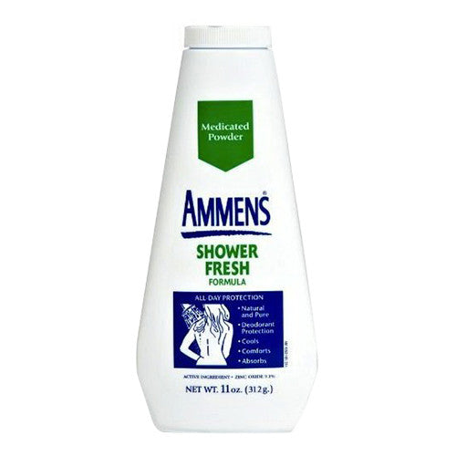 Ammens Deodorant Powder Ammens Deodorant Powder Vintage New Medicated Shower Fresh 11 Oz Movie Prop Rare Green 90s Bath & Body White Smoke