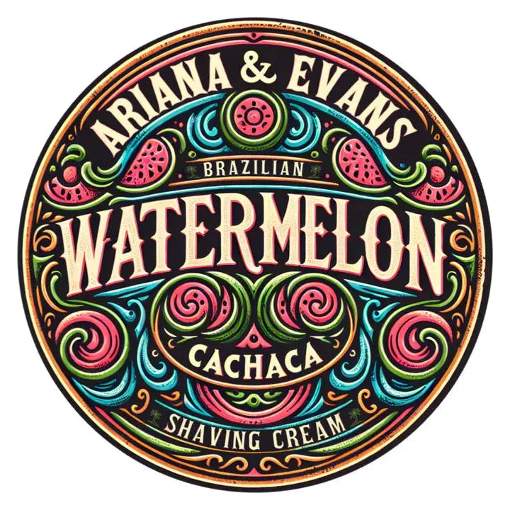 Ariana & Evans Ariana & Evans Watermelon Cachaca Shaving Collection Shaving Set Dark Slate Gray Shaving Soap 5.3 oz