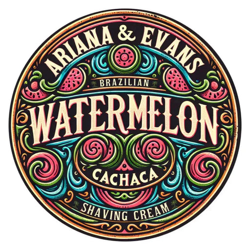 Ariana & Evans Ariana & Evans Watermelon Cachaca Shaving Collection Shaving Set Dark Slate Gray Shaving Soap 5.3 oz