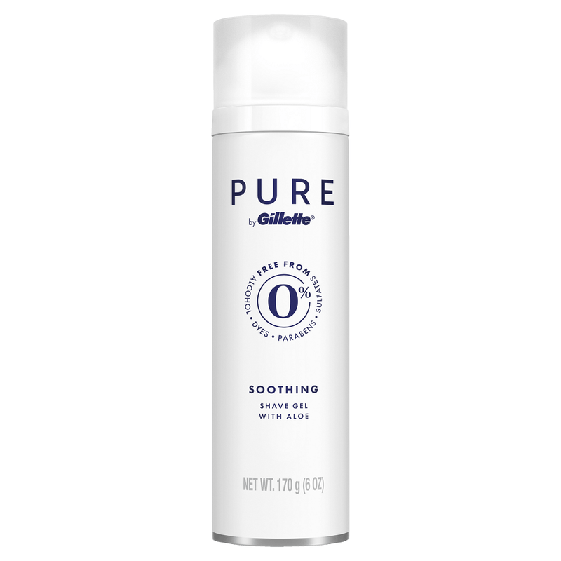 Pure By Gillette Pure By Gillette Shave Gel, With Aloe, Soothing Shaving & Grooming White Smoke