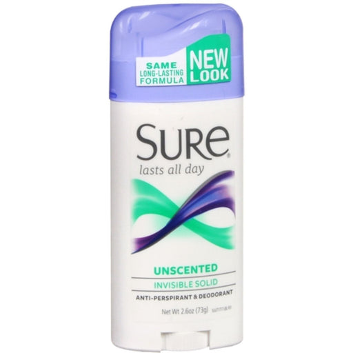 Sure Sure Invisible Solid Antiperspirant Deodorant Unscented 1.6 Oz Deodorant Lavender