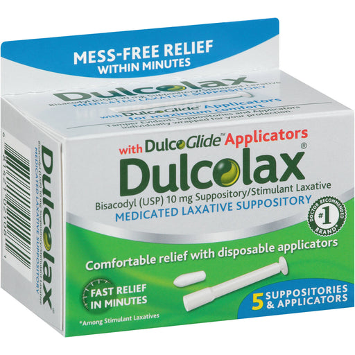Dulcolax Dulcolax Medicated Laxative Suppositories - 5ct Health & Beauty White Smoke