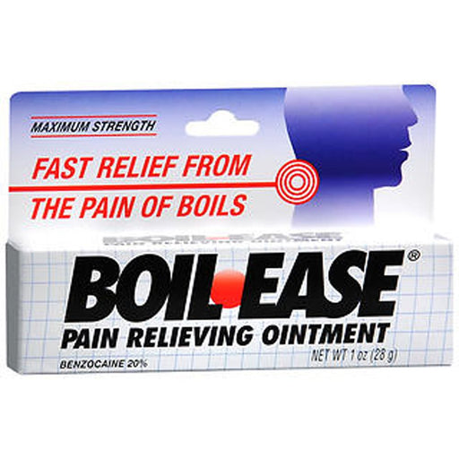 Boil-Ease Boil-Ease Maximum Strength Pain Relieving Ointment, Fast-Acting Formula, 1 oz Medicine & Drugs White Smoke