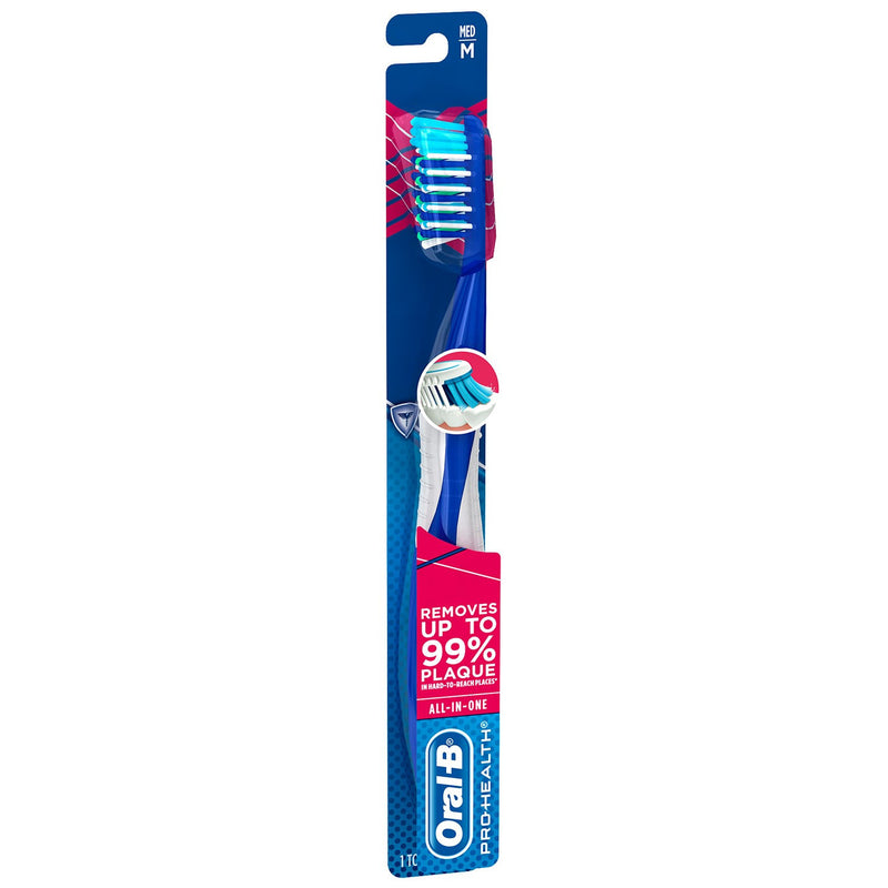 Oral-B Oral-B Pro-Health All-in-One Manual Toothbrush, Medium Toothbrushes White Smoke