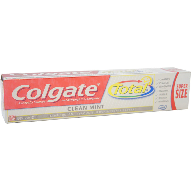 Colgate Colgate Total Toothpaste, Anticavity Fluoride And Antigingivitis, Clean Mint, Paste Toothpaste White Smoke