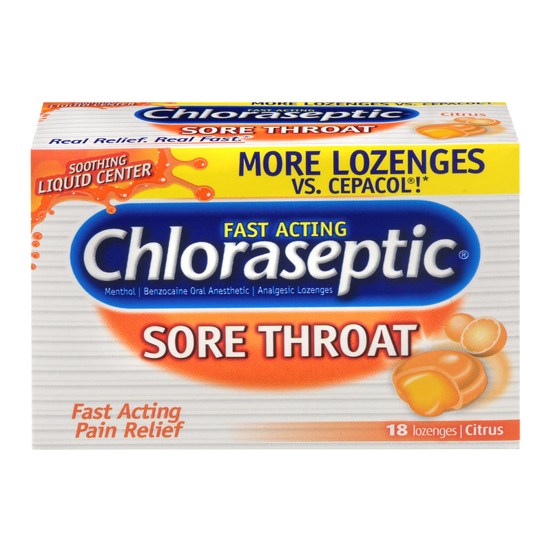 Chloraseptic Chloraseptic Lozenges 6-10Mg  Citrus 18 Ea Health & Beauty Light Gray