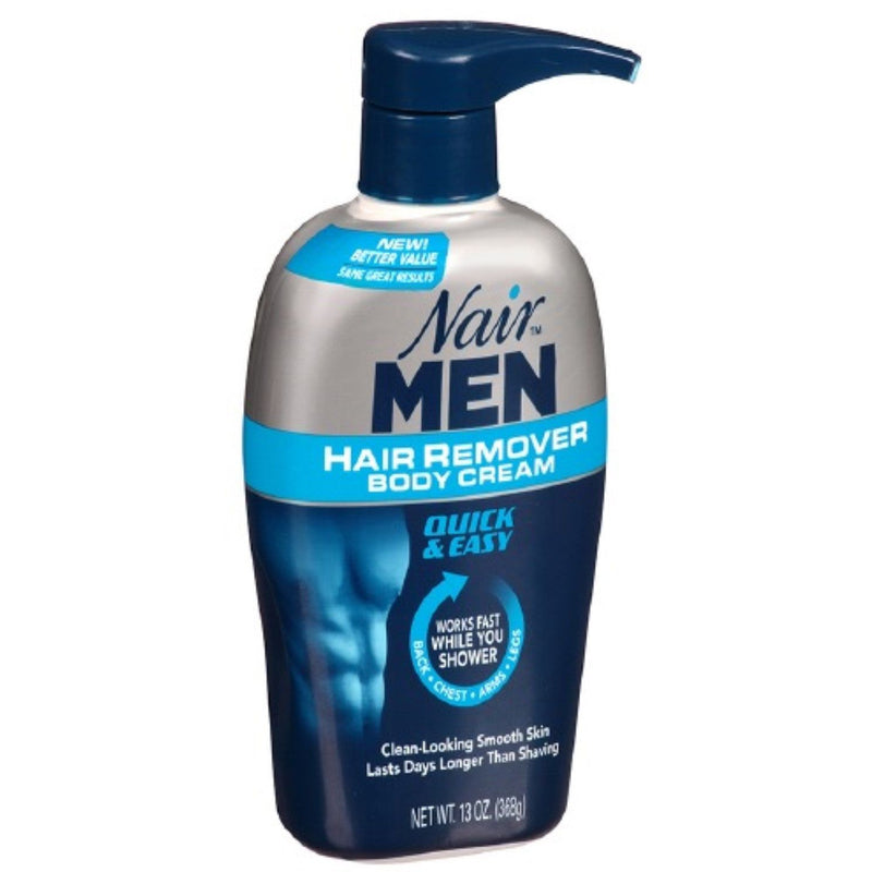 Nair Nair For Men, Hair Remover Body Cream, Back, Chest, Arms & Legs, 368g Shaving & Grooming White Smoke