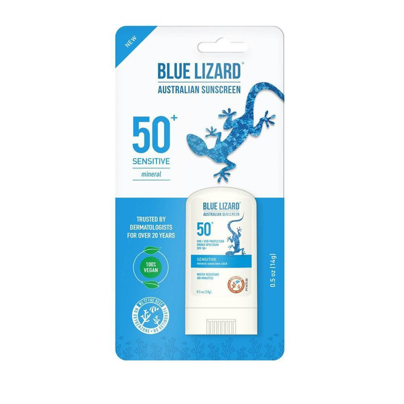 Blue Lizard Blue Lizard Sensitive Mineral Sunscreen Stick SPF 50+  .5 Oz Sunscreen White Smoke