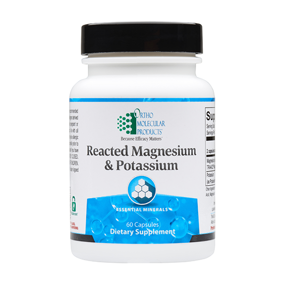 Ortho Molecular Products Ortho Molecular Products Reacted Magnesium & Potassium, 60 Capsules Vitamins & Supplements Lavender