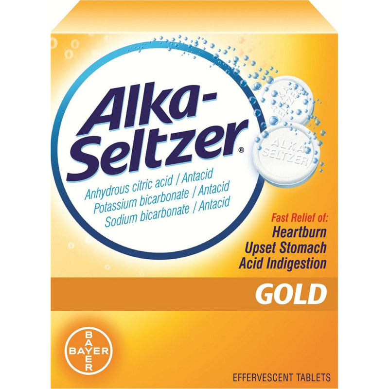 Alka-Seltzer Alka-Seltzer Alka-Sletzer Gold Antacid Effervescent Tablets 36 Ct Box Health & Beauty White Smoke