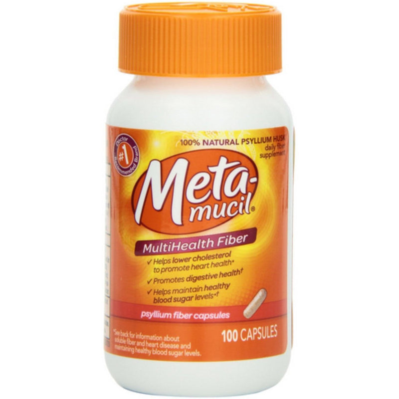 Metamucil Metamucil Fiber, 3 In 1, Capsules Health & Beauty White Smoke