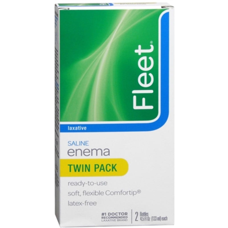 Fleet Fleet Laxative Saline Enema - Twin Pack - 9oz Health & Beauty Lavender