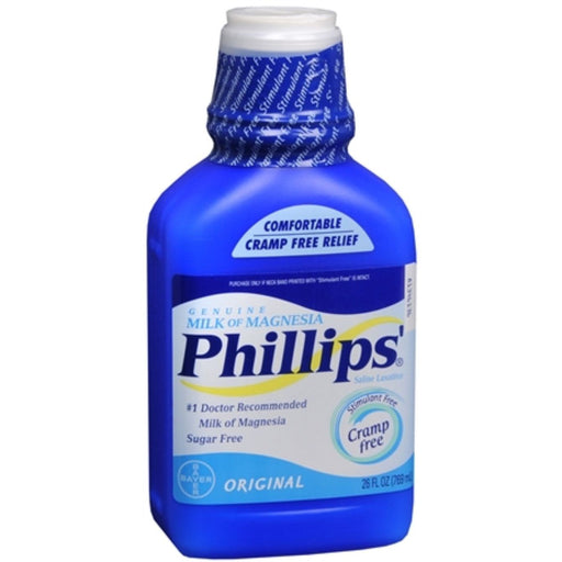 Phillips' Phillips' Genuine Milk Of Magnesia Original Saline Laxative 26 Fl Oz Bottle Health & Beauty White Smoke