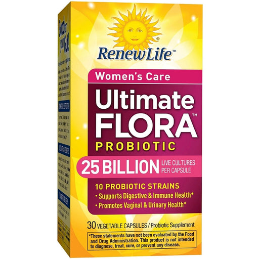 Renew Life Renew Life Ultimate Flora Probiotic  Women's Care  Vegetarian Capsules 30Ct Vitamins & Supplements Light Goldenrod