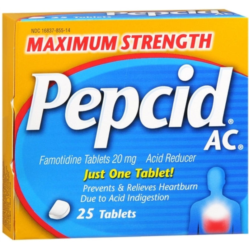 Pepcid Pepcid AC Acid Reducer, Maximum Strength, 20 Mg, Tablets Health & Beauty White Smoke