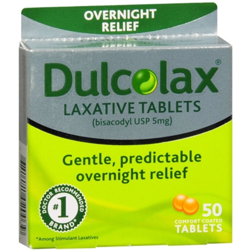 Dulcolax Dulcolax Overnight Laxative, 5 Mg, Comfort Coated Tablets Health & Beauty Green Yellow