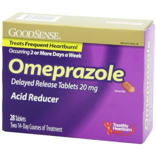 Good Sense Good Sense Omeprazole Delayed Release, Acid Reducer Tablets 20 Mg Health Care White Smoke