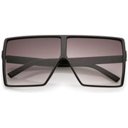 zeroUV Oversize Retro Modern Futuristic Square Aviator Sunglasses C475 Sunglasses Slate Gray Black Lavender,Black Clear Smoke,Matte Black Smoke,Tortoise Brown,Shiny Black Smoke,Black Tortoise Lavender