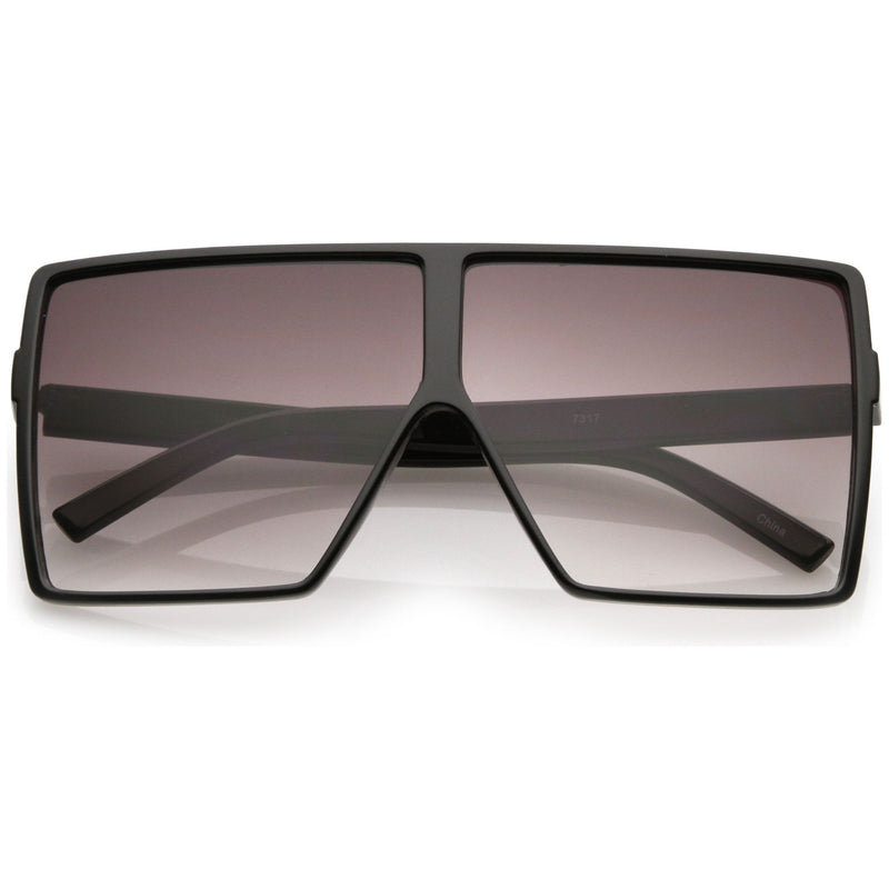 zeroUV Oversize Retro Modern Futuristic Square Aviator Sunglasses C475 Sunglasses Slate Gray Black Lavender,Black Clear Smoke,Matte Black Smoke,Tortoise Brown,Shiny Black Smoke,Black Tortoise Lavender