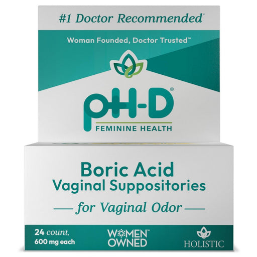 Ph - D pH-D Feminine Health Boric Acid Vaginal Suppositories 24Ea Personal Care Gray
