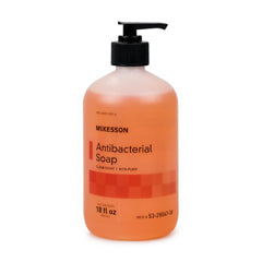 McKesson McKesson Antibacterial Soap Liquid 18 Oz Pump Bottle Clean Scent Liquid Hand Soap White Smoke