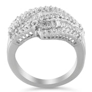 Bids.com 14K White Gold Diamond Cocktail Ring Band (1 3/4 Cttw, H-I Color, SI2-I1 Clarity) - Size 6-1/2 Rings White Smoke 8 / White.Gold,7 / White.Gold,6.5 / White.Gold