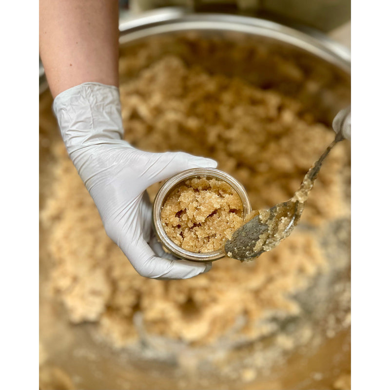 MION Artisan Soap Co. Cinnamon and Orange Sugar Scrub | Medium Dark Khaki