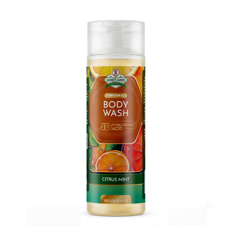 Garner's Garden 4D Hyaluronic Acid Body Wash | Organic Body Wash Lavender 4D HA Body Wash Citrus / 16oz (Recommended)