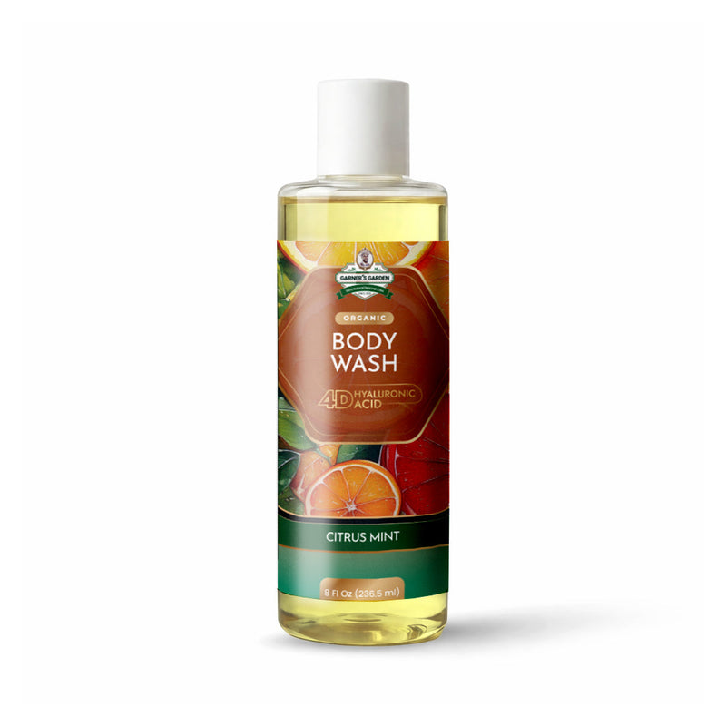 Garner's Garden 4D Hyaluronic Acid Body Wash | Organic Body Wash White Smoke 4D HA Body Wash Citrus / 8 oz (try me)