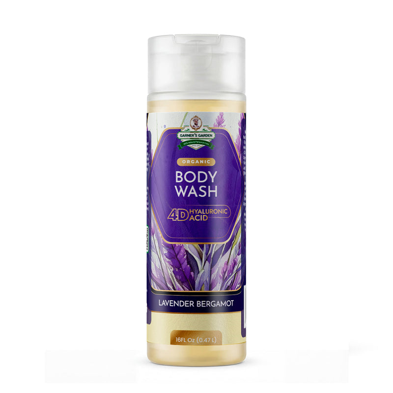 Garner's Garden 4D Hyaluronic Acid Body Wash | Organic Body Wash Lavender 4D HA Body Wash Lavender / 16oz (Recommended)