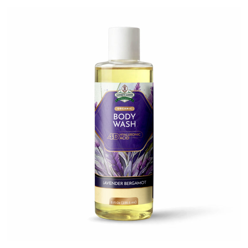 Garner's Garden 4D Hyaluronic Acid Body Wash | Organic Body Wash White Smoke 4D HA Body Wash Lavender / 8 oz (try me)