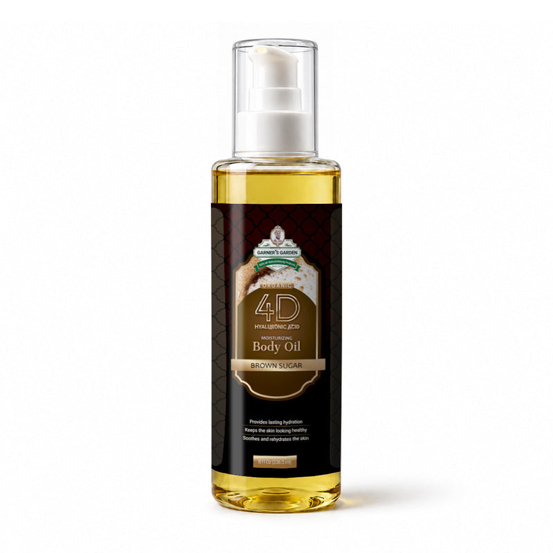 Garner's Garden 4D Hyaluronic Acid Body Oil Body Oil White Smoke Brown Sugar / 8oz