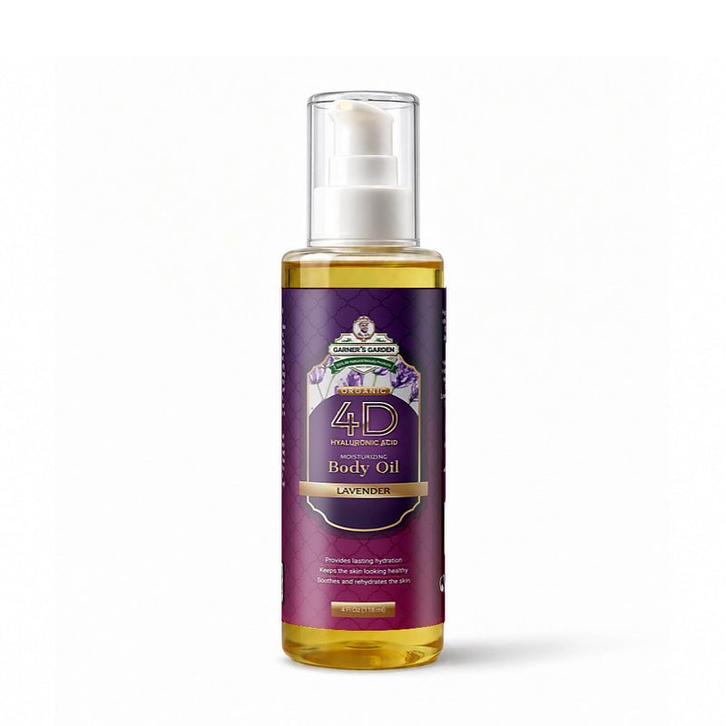 Garner's Garden 4D Hyaluronic Acid Body Oil Body Oil White Smoke Lavender / 4oz