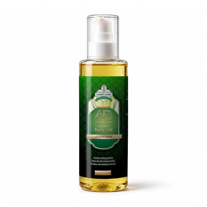 Garner's Garden 4D Hyaluronic Acid Body Oil Body Oil White Smoke Lemongrass / 8oz