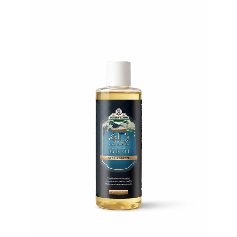 Garner's Garden 4D Hyaluronic Acid Body Oil Body Oil White Smoke Ocean Breeze / 4oz