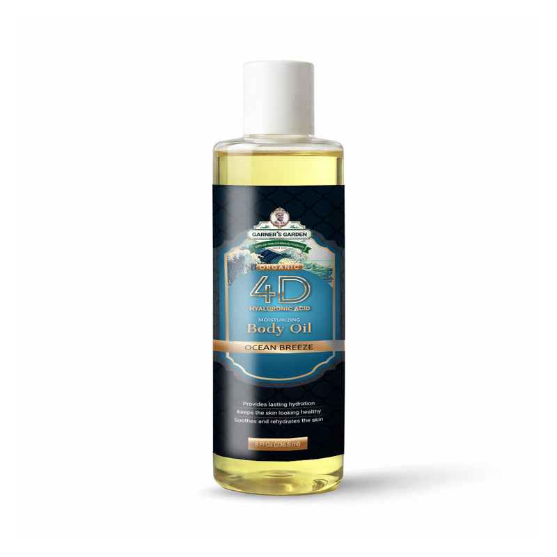 Garner's Garden 4D Hyaluronic Acid Body Oil Body Oil White Smoke Ocean Breeze / 8oz