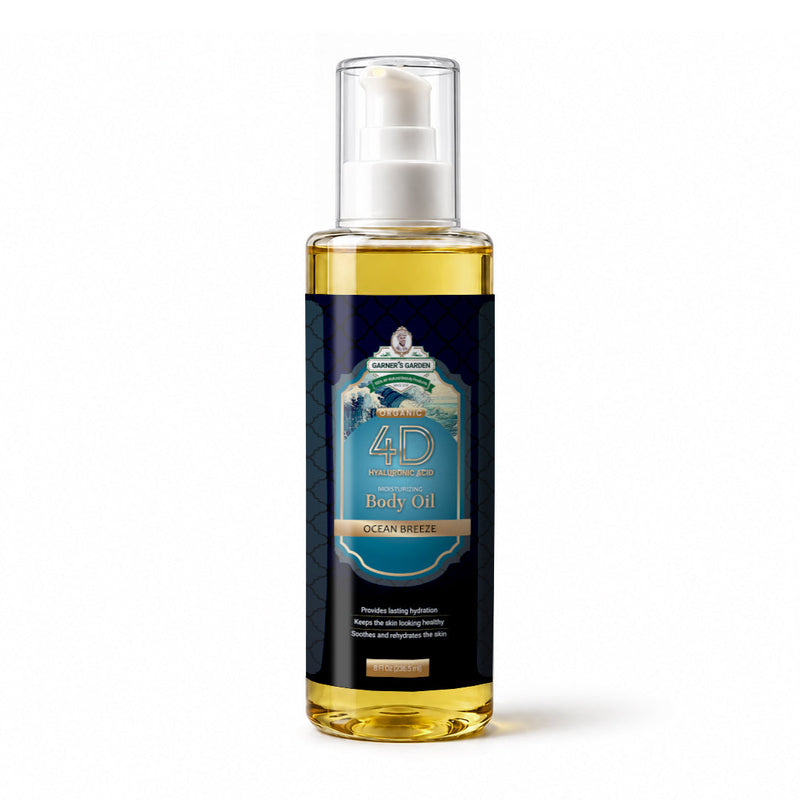 Garner's Garden 4D Hyaluronic Acid Body Oil Body Oil White Smoke Ocean Breeze / 8oz