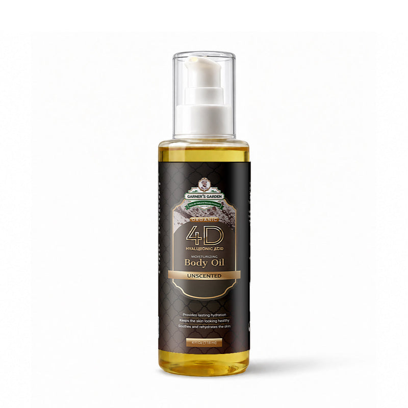 Garner's Garden 4D Hyaluronic Acid Body Oil Body Oil White Smoke Unscented / 4oz
